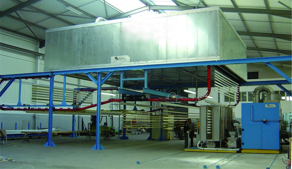 compact powder coating plant